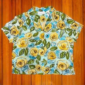 First Issue by Liz Claiborne Floral Shirt – XL Women’s/Unisex Blouse